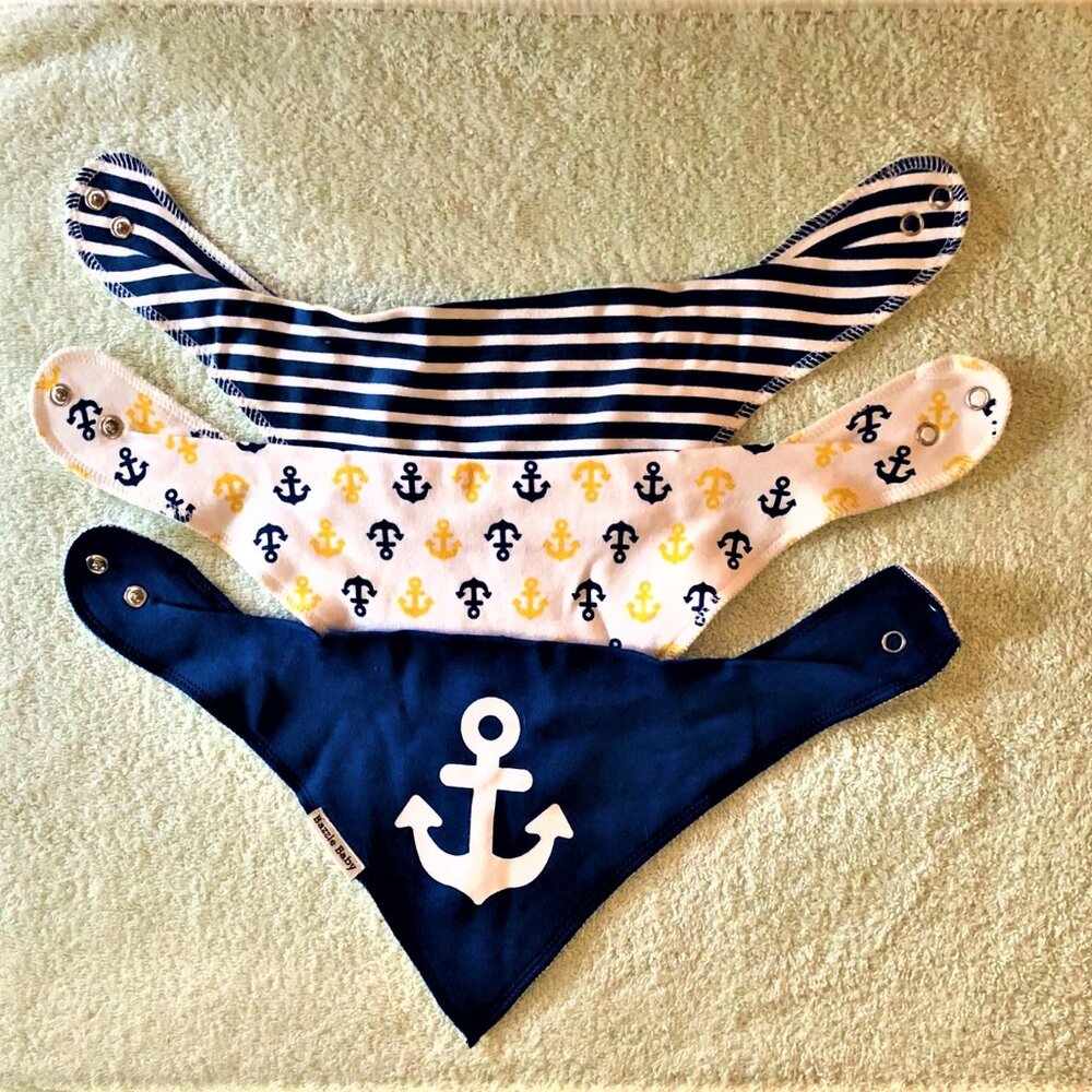 Bazzle Baby Bibs (3) – NEW w/o Tags